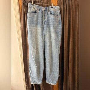 DENIM FORUM THE 'BOS JODY HI-RISE BAGGY TAPER Sz 30 jeans aritiza